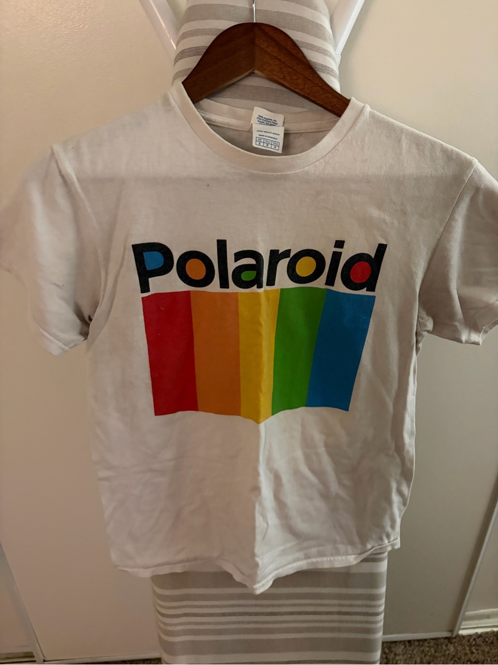 Polaroid White Graphic Logo Tee